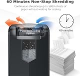 Bonsaii Heavy Duty Paper Shredder 60-Min 18-Sheet Cross Cut 23L Bin C149-C view 3