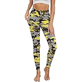 Poceacles Yoga Leggings for Women with Pockets Running Yoga Pants High Waisted Tummy Control Graphic Pants Tights for Yoga