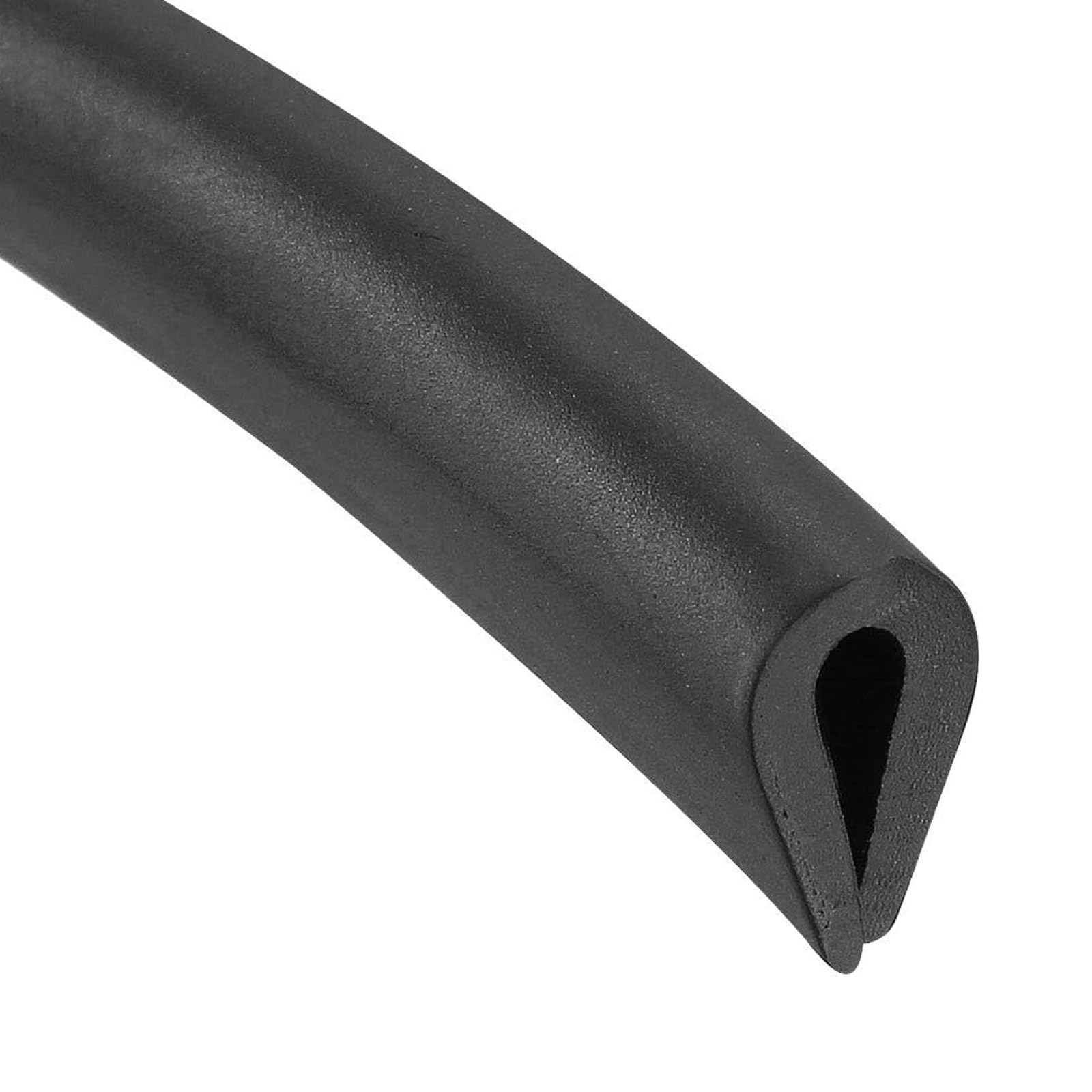 TA-VIGOR Edge Trim U Seal, Black PVC U-Seal Channel Edge Protector Sheet Fits 1-2mm Edge 3Meter/9.84Ft Length — image 1