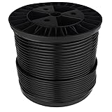 FOLUXING 300FT Black Vinyl Coated Wire Rope,Black