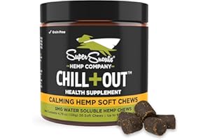 Super Snouts Chill + Out– 30 Soft Chews – Calming Chews for Dogs and Cats Help Maintain Your Pet’s Emotional Balance – Made in The USA
