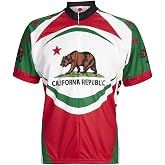 World Jerseys Men's California Bear Cycling Jersey