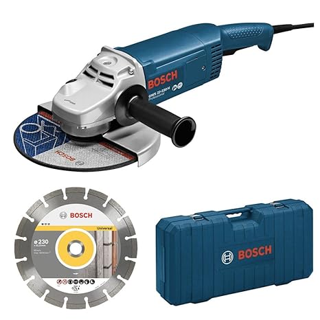 Bosch GWS 22 – 230 JH Ace Professional – Winkelschleifer 2200 W 230 mm mit Trennscheibe und Koffer (0615990dd6)