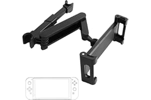 Geekria Car Headrest Mount, Angle Adjustable Headrest Mount Compatible with Nintendo Switch/Switch OLED/Switch Lite, Game Acc