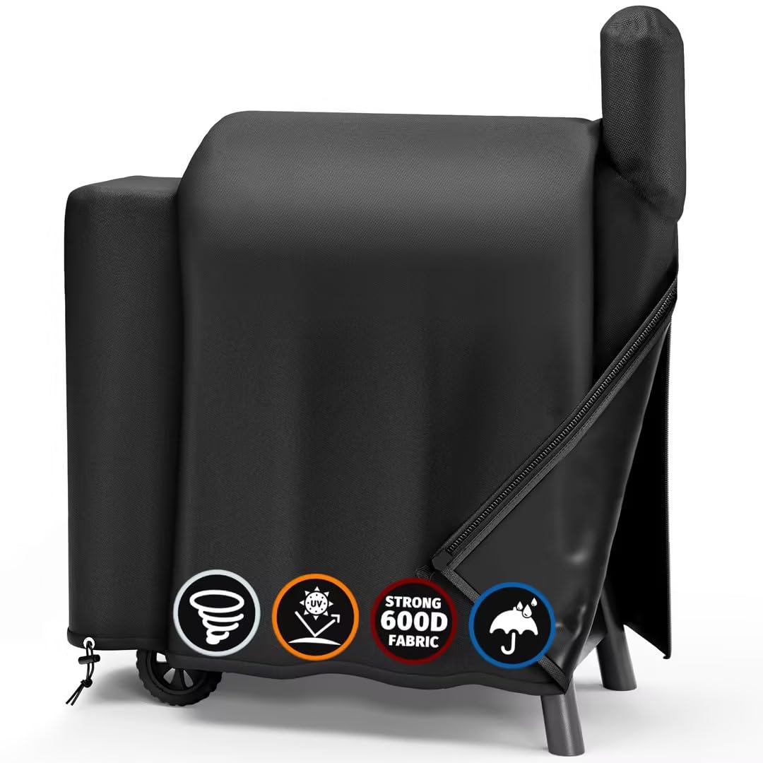 SHINESTAR Upgraded Grill Cover for Traeger Pro Series 575/22, Lil Tex Elite, Eastwood, Durable & Waterproof, Special Zipper Design, Easy to Put On and Take Off
