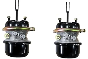 telfair Pair of 2.5'' Stroke 30/30 Air Brake Chambers with Welded Clevis, Type 3030 Compatible with Semi Trucks (Compatible with Bendix K067114)