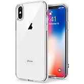 TENOC Phone Case Compatible with iPhone X &amp; iPhone Xs, Clear Case Shockproof Protective Bumper Slim Cover for 5.8 Inch