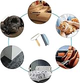 MOECSHSY Pro Lint Remover Carpet Scraper Tool Reusable Pet Hair Remover view 6
