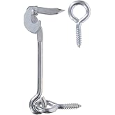 Hardware Essentials 851936 Safety Hook and Eye Latch Zinc 6"