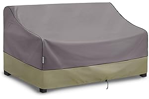 KylinLucky Patio Furniture Sofa Covers 79 x 37 x 35 inches,3-Seater Outdoor Waterproof Couch Loveseat Bench Cover Grey