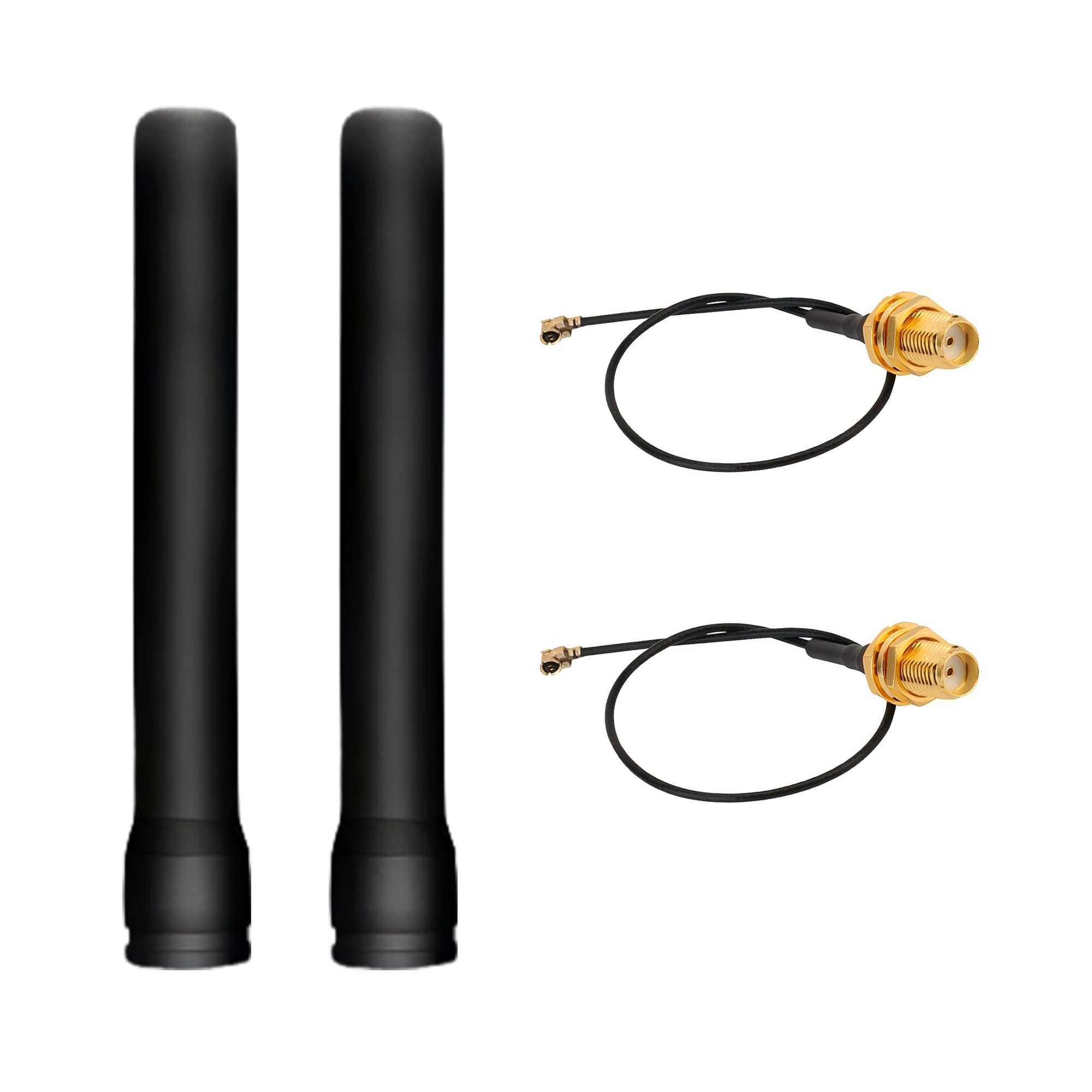 Photo 1 of 2 Pack Meshtastic Long Range 915MHz LoRa Antenna 3dBi Gain Omni Indoor SMA Male Connector for ESP32 LoRa V3&V4 Development Board&915MHz LoRa Module + IPEX Antenna Extension Cable