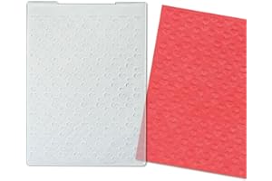Estivaux Holiday Heart Embossing Folders for Card Making, 5.7 × 4.2 Inch Loving Heart Plastic Embossing Folders 3D Textured Background Embossing Folder Craft Card Template for DIY Scrapbooking