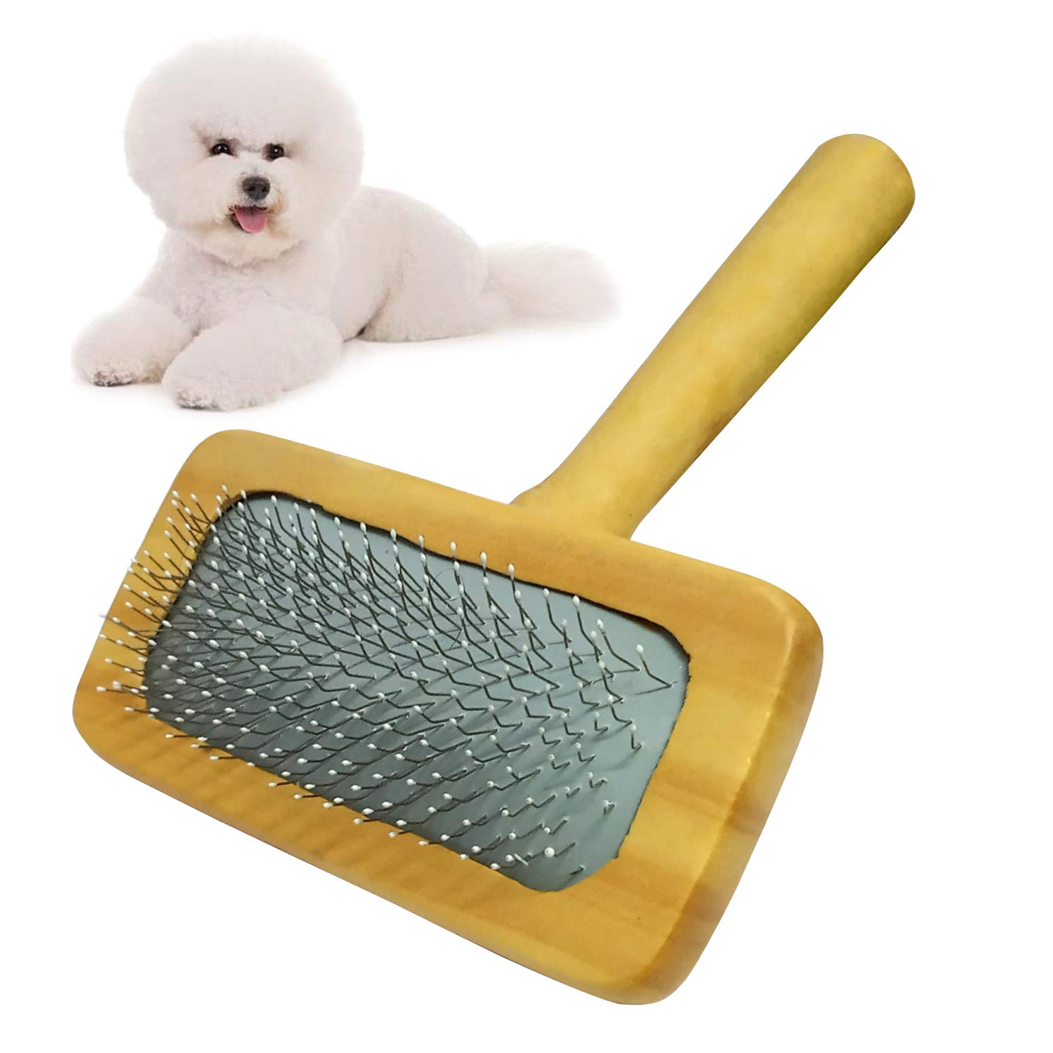 Buy Jainsons Pet Products Small Beech Wood Slicker Brush For Long
