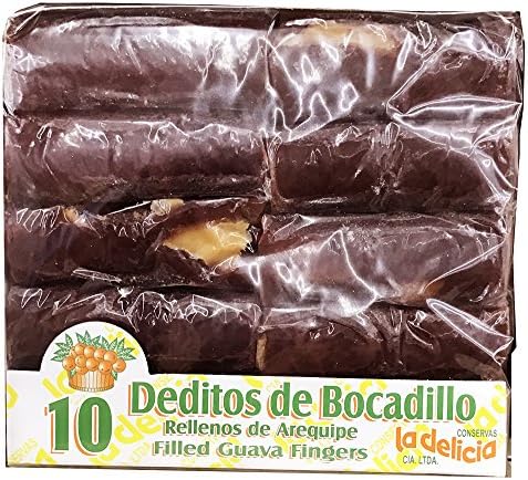 Milk Cream Filled Guava Fingers Deditos de Bocadillo Rellenos de Arequipe (1 pack)