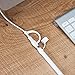 [3-Pack] FRTMA for Apple Pencil Cap / Apple Pencil Devil Cap Holder / Lightning Cable Adapter Tether for iPad Pro Pencil (Ivory White)