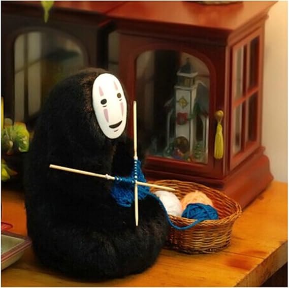 Amazon Co Jp 千と千尋の神隠し カオナシ 編み物 ぬいぐるみ 26cm 贈り物 応援品aj043c0c0zc おもちゃ