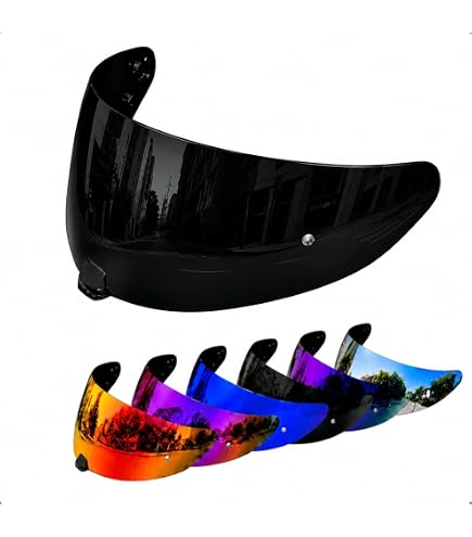 Amazon.com: FCKBLSL i70 i10 HJ-31 Motorcycle Helmet Visor Uv