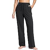 Soothfeel Women's Cotton Sweatpants Lounge Sweat Pants High Waisted Open Bottom Casual Yoga Pants for Women with Pockets