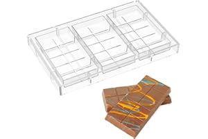 Chocolate Bar Mold, Clear Plastic Chocolate Molds for Dubai Chocolates, Multipurpose Chocolates Bar Marker Mold for Halloween