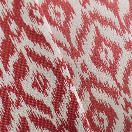 Amazon Com Red White Ikat Double Jacquard Home Decorating Fabric