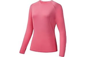 BASSDASH Women’s UPF 50+ UV Sun Protection T-Shirt Long Sleeve Fishing Hiking Performance Shirts