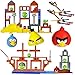 K'Nex Angry Birds Grillin and Chillin & All Hams On Deck Pack with 2 Character