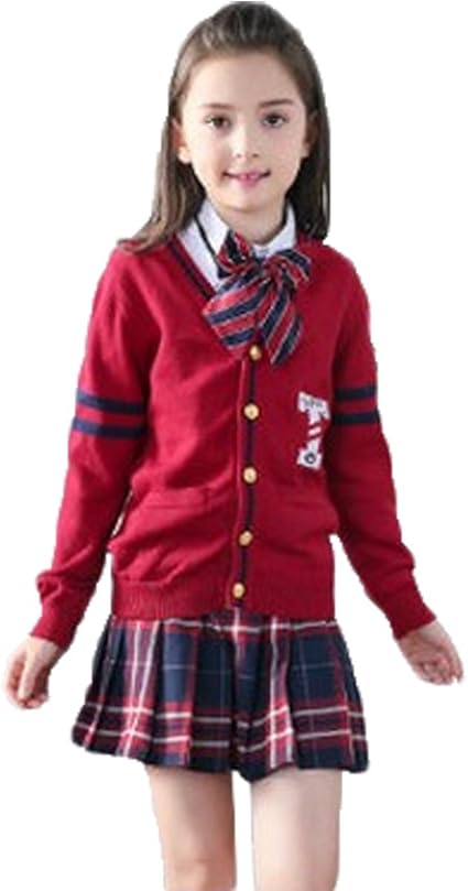 Amazon Shunyi 制服 女の子 男の子 子供スーツ ジャケット 学園 ガールズ 入園式 発表会 可愛い フォーマルスーツ ジュニア 3点セット 男女児兼用 フォーマル 通販