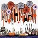 Halloween Decorations Kit Paper Fans Crepe Paper Streamers Black Orange Paper Honeycomb Balls Skeleton Banner for Home Halloween Party Backdrop Decoration SUNBEAUTY 28Pieces