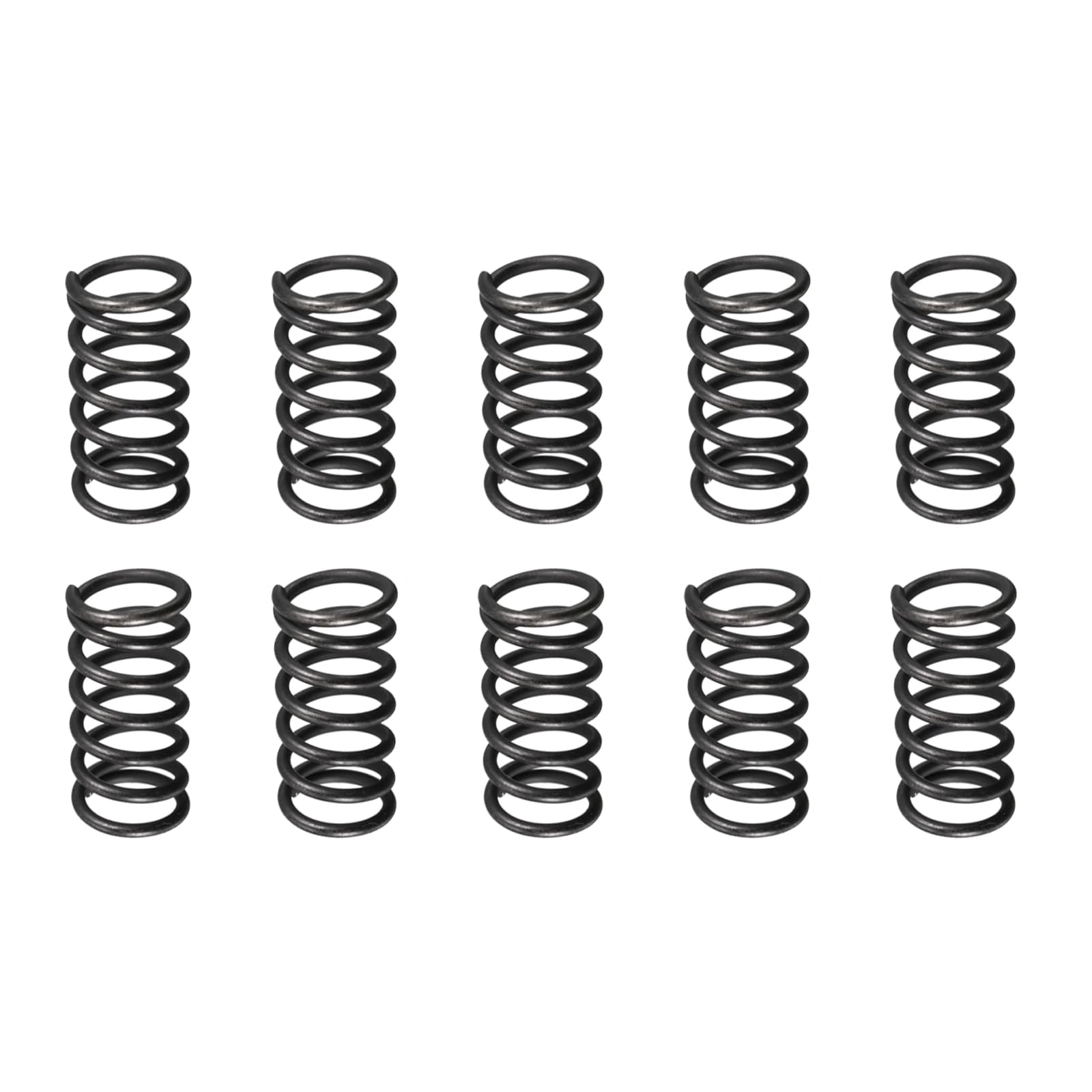 DTGN 1.2x10x20mm(DxODxL) Compression Spring - 20Pack - Good for Machinery - Spring Steel Extension Spring - Black