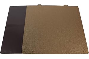 FYSETC 3D Printing Platform 300x300 Build Plate - Double Sided Textured PEI Spring Steel Sheet: Powder Coated Flexiable Texture Build Surface with Magentic Sticker Comaptible with 3D Printer TAZ 6