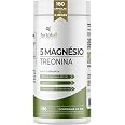 5 Magnésio Treonato (5Mag + L-Treonina) 180 Cápsulas, 3 Meses de Uso, Longa Duração, Alto Teor Treonina + 5 tipos de Magnésio