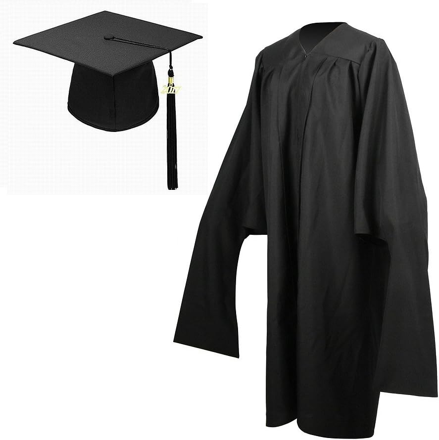 YesGraduation Economy Master Graduation Gown Cap with Tassel 2017 Year Charm