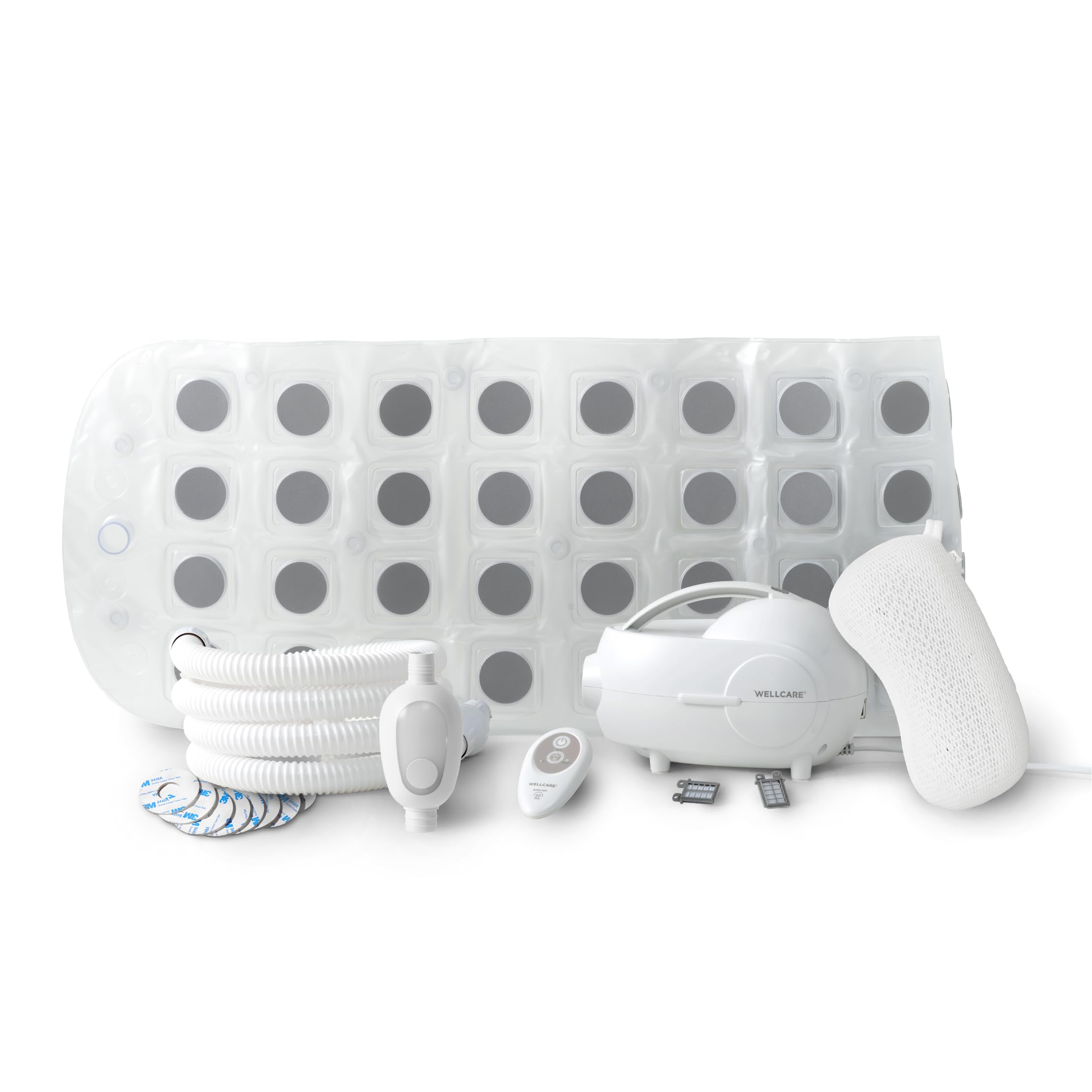 Photo 1 of Wellcare Comfort Air Bubble Bath Spa Mat for Smooth Tub, Water Proof Bath Light,TPE Pillow, Aroma Clip, Remote, for Mom, Kids Adults, Calm, Relax, Heal, Sleep, Stress Relief, Energy, Gift, AC Powered