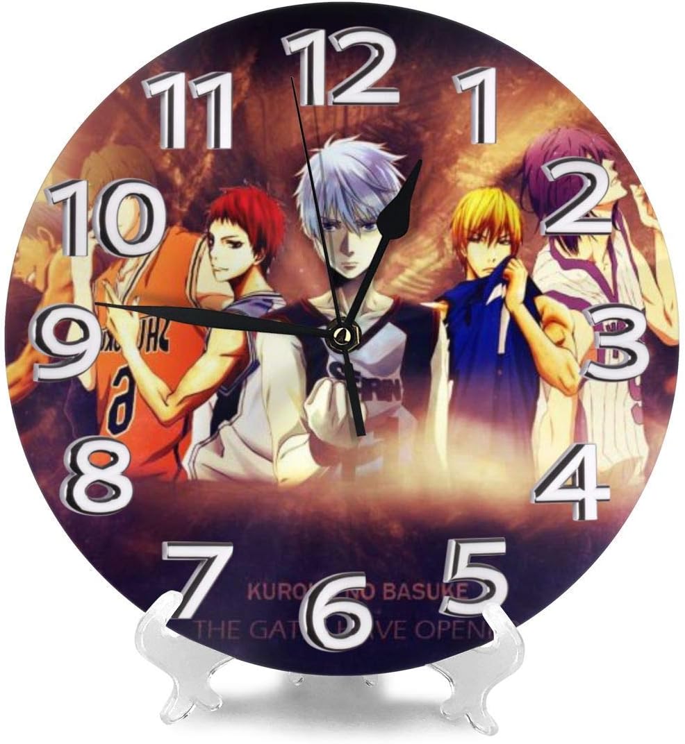 Amazon Co Jp 掛け時計 黒子のバスケ 電波時計 おしゃれ アニメ 連続秒針 静音 壁掛け時計 掛時計 インテリア 大数字 見やすい 25cm ホーム キッチン