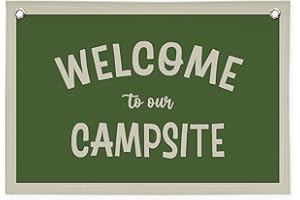 XYDEG Camp Sign, Camping Classroom Decor, Classroom Welcome Signs Canvas Banner Green Decorations for Back to School Teachers Students Home Wall Door Supplies,Camp Camping Borders Bulletin 30x20