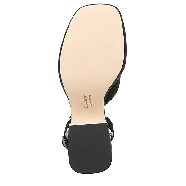 CIRCUS NY BY SAM EDELMAN WOMEN’S ISADORA HEELED SANDAL, BLACK SATIN, 8.5