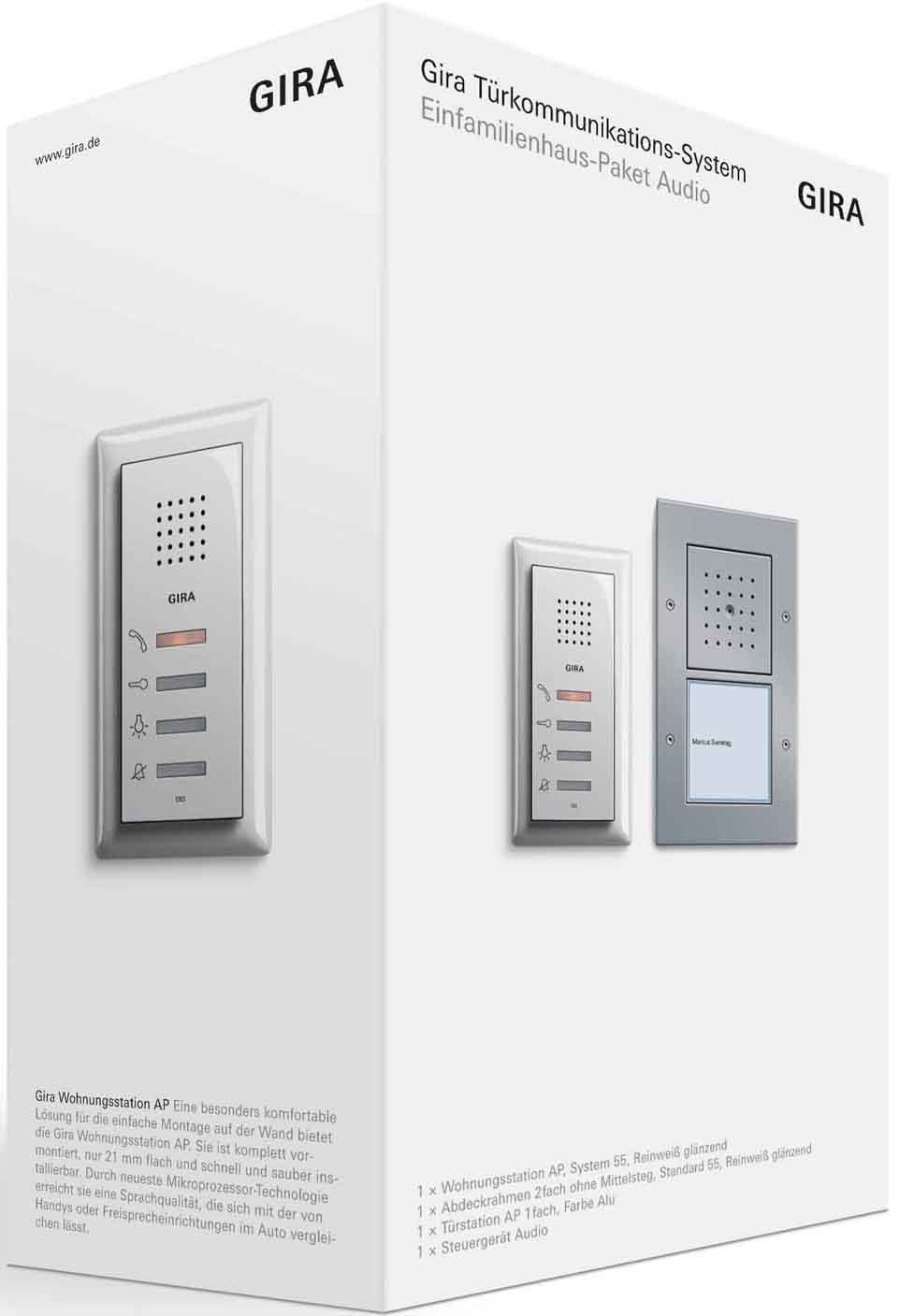 Gira 049543 Surface Mounted One Family Home Station Audio Set