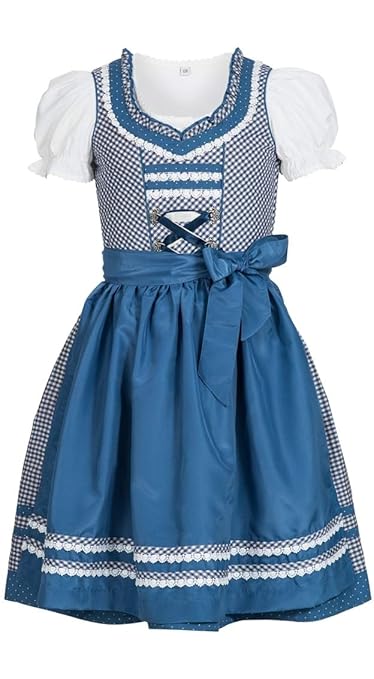 Nübler Trachten Kinderdirndl 3-TLG. - Viele Modelle, Gr. 80-164