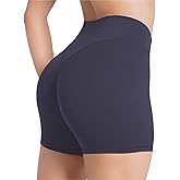 Sunzel No Front Seam High Waist Gym Shorts for Women, Squat Proof Biker Shorts with Tummy Control for Yoga Workout Running