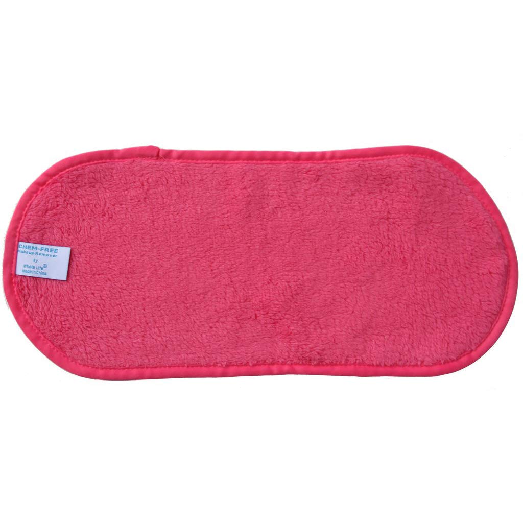 Makeup Remover - Facial Cleansing Cloth - Natural Makeup Remover-Works with Warm Water - Waterproof Mascara Remover - Perfect for Sensitive Skin -Pink