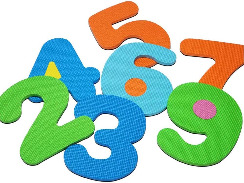 Kangler Kids Foam Puzzle Play Mat (36-Piece Set) 12X12 Inches Interlocking Floor Tiles with Alphabet and Numbers: Toys & Games