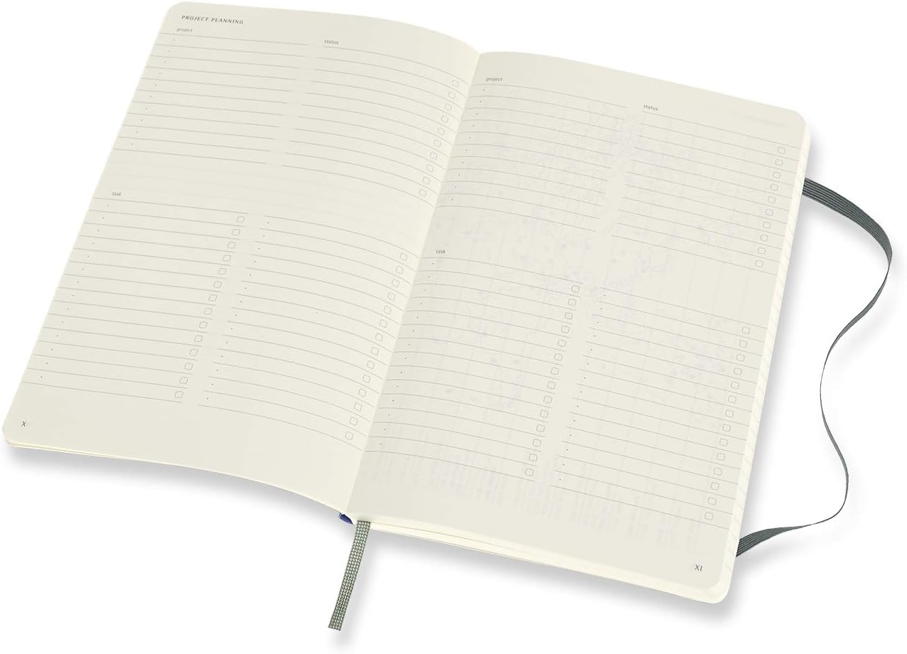 Moleskine Pro Notebook for the Office Soft Cover With Elastic Closure, Organized Layout With 8 Detachable Sheets - Image 5