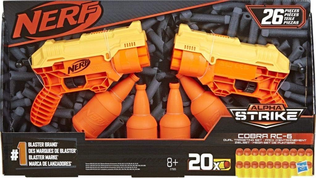 Nerf Alpha Strike 26 Piezas Cobra RC-6 Dual