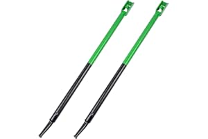 Iweshal Winch Bar, 2 Pack Combination Winch Bars with Square Head for Flatbed Trailer Winches and Trucks, Painted Combination Carbon-Steel Construction and No-Slip Handle Winch Bar (Black & Green)