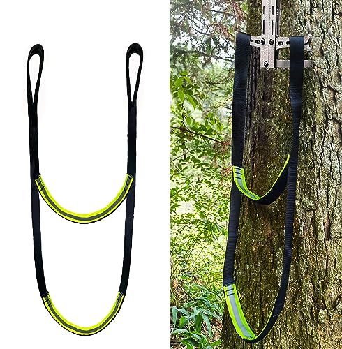 2-Step Climbing Aider With Reflective Webbing - Lightweight Rope Ladder For Tree Stands, Hunting, & Outdoor Climbing (600 Lb Capacity)