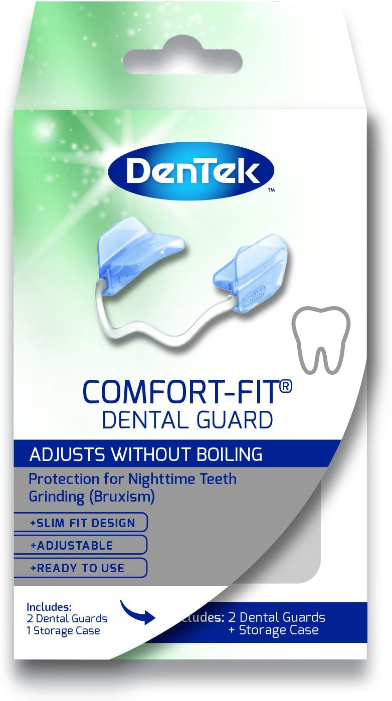 DenTek Comfort-Fit Dental Mouth Guards 2 Pack Lower Teeth Bruxism
