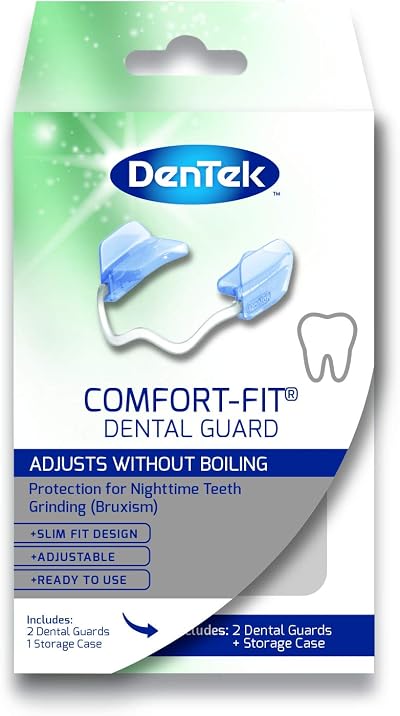 DenTek Comfort-Fit Dental Mouth Guards 2 Pack Lower Teeth Bruxism