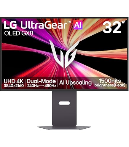 LG 32GX870A-B 32-inch Ultragear 4K UHD (3840 x 2160) OLED Gaming