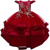 thumbnail image 2 of HIHCBF Flower Girl Dress - Lace Applique Tulle Pageant Gown For Weddings & Special Occasions 2 of 10