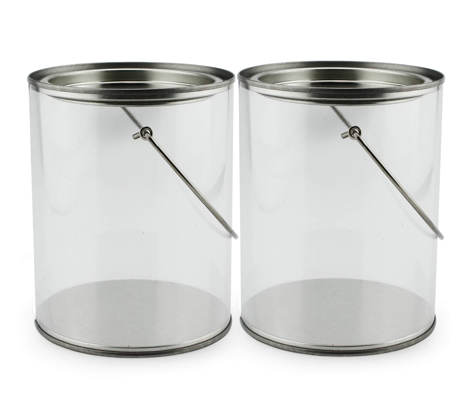 Amazon.com: Clear Plastic Paint Cans (Gallon and Quart